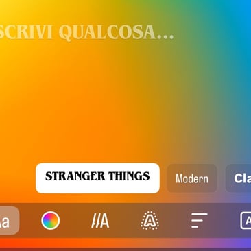 Font Stranger Things Instagram