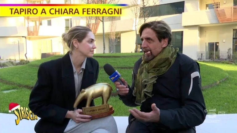 Tapiro di Striscia a Chiara Ferragni.