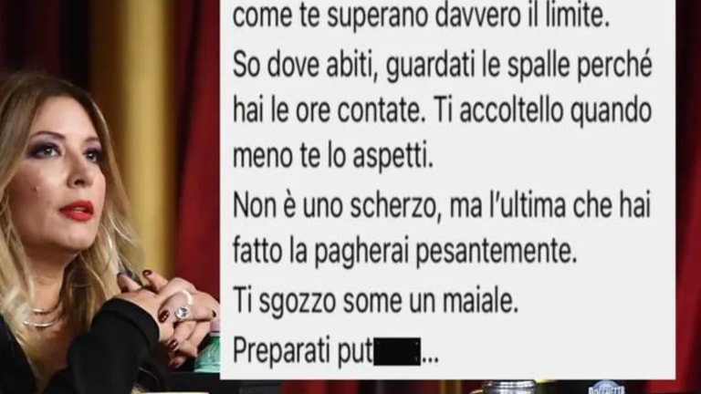 Minacce di morte a Selvaggia Lucarelli