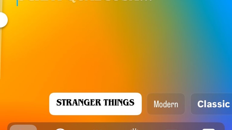 Font Stranger Things Instagram