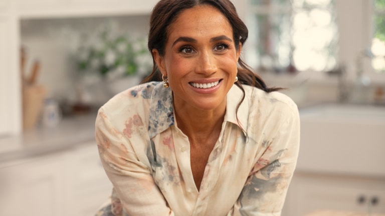 With Love, Meghan. Meghan, Duchess of Sussex in episode 108 of With Love, Meghan. Cr. Jake Rosenberg/Netflix © 2025