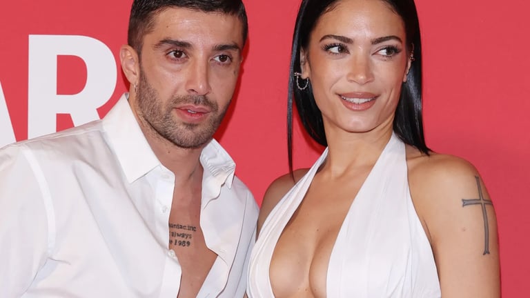 Elodie sul red carpet con Andrea Iannone