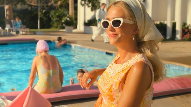 Laura Dern e Kristen Wiig in “Palm Royale”