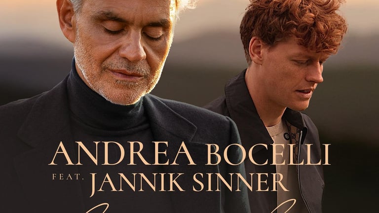 Andrea Bocelli e Jannik Sinner