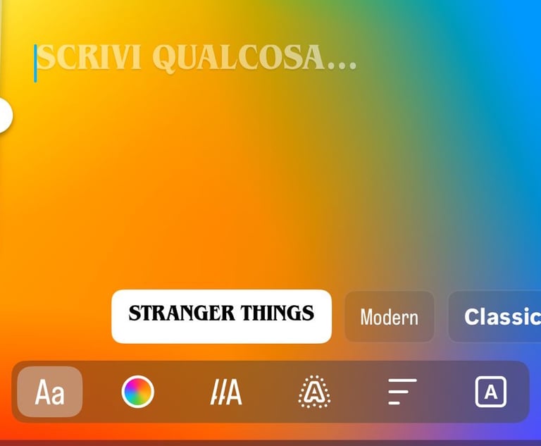 Font Stranger Things Instagram