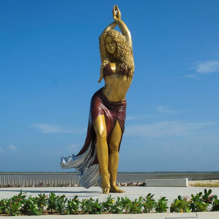 Una statua di 6 metri per Shakira